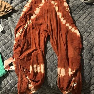 One Teaspoon Rust Tie-Dye Pants